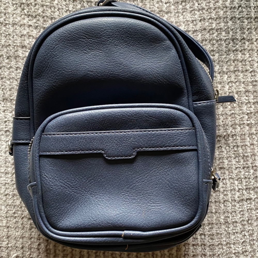 Small blue backpack